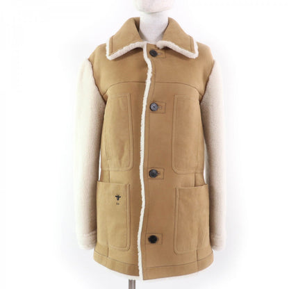 Christian Dior Mouton jacket 248C87AL815 lambskin beige 40