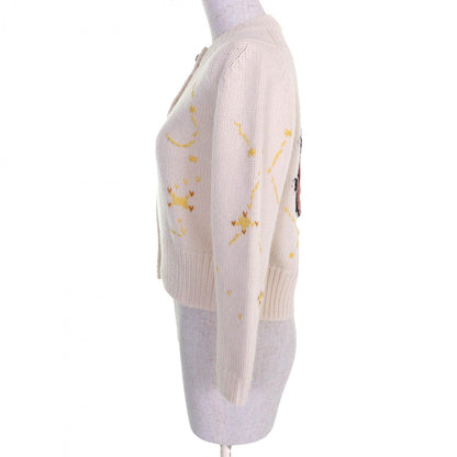 Christian Dior cardigan 244G52LN320 wool Ivory Brown Yellow 38