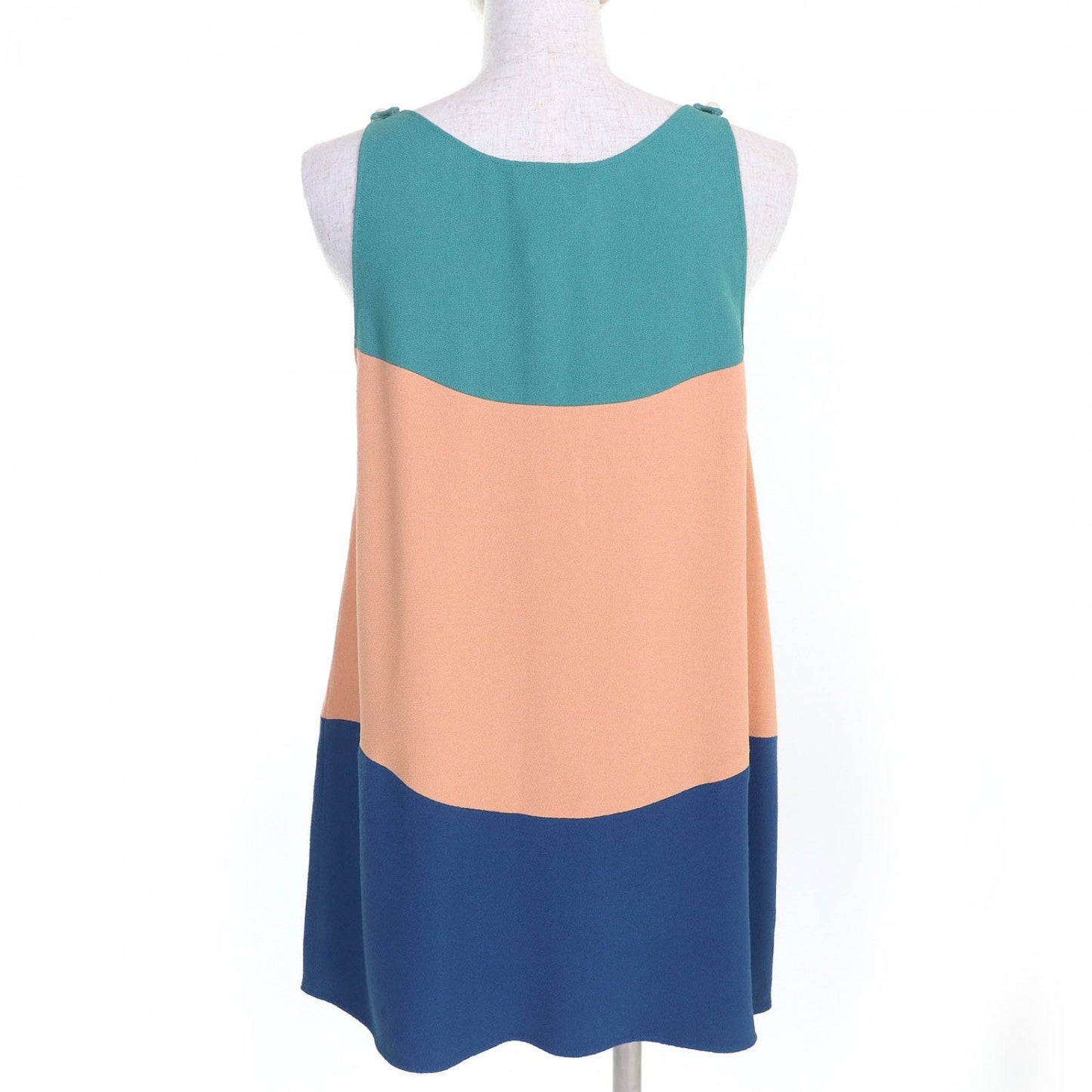CHANEL Tunic P47830 Viscose Green Beige type Blue 38