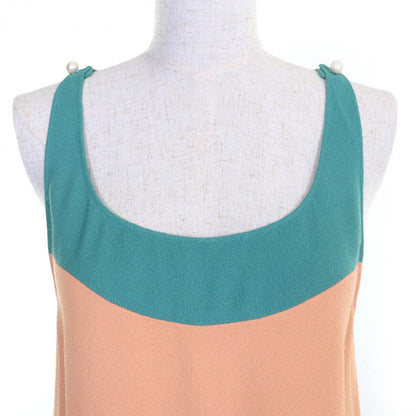 CHANEL Tunic P47830 Viscose Green Beige type Blue 38