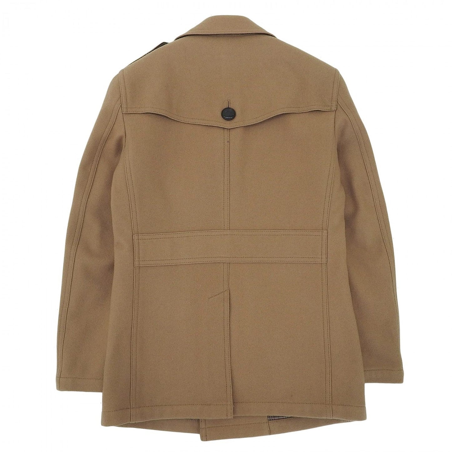 BURBERRY BLACK LABEL pea coat D1F22-840-44 wool Brown type M