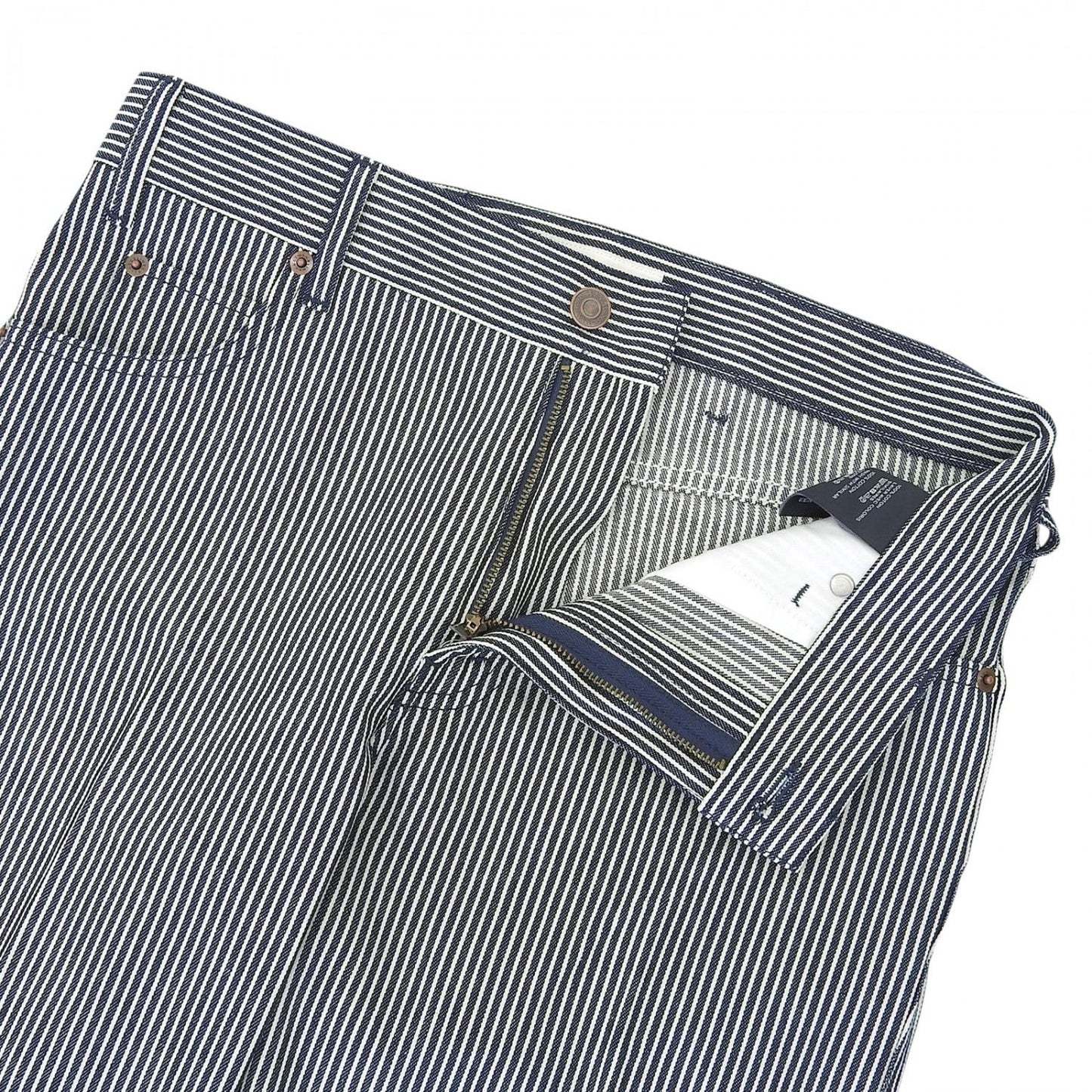 CELINE Denim pants N988098V cotton Navy white 27
