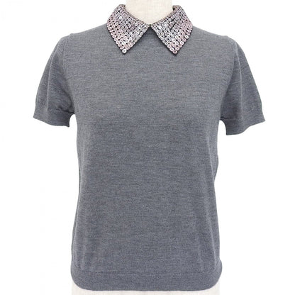 Christian Dior Short sleeve knit 844S96XM119 cashmere gray 38
