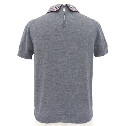Christian Dior Short sleeve knit 844S96XM119 cashmere gray 38