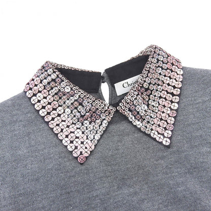 Christian Dior Short sleeve knit 844S96XM119 cashmere gray 38