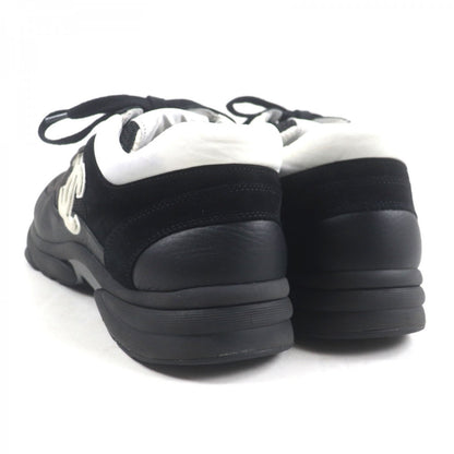 CHANEL Low cut sneakers G38301 mesh Black White 44