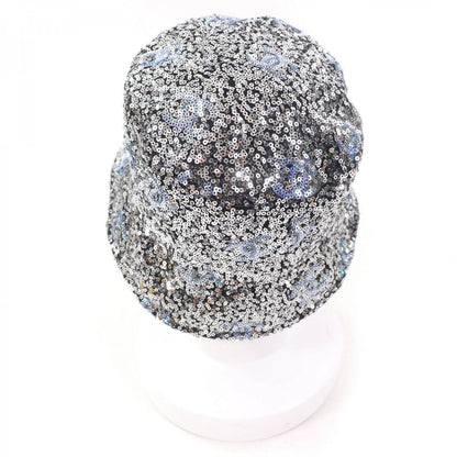CHANEL hat 24C polyester Silver M