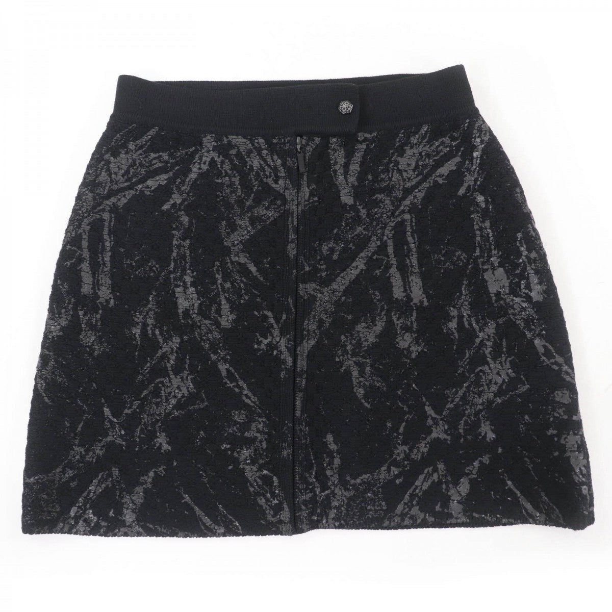 CHANEL skirt P42496K04282 wool black 38