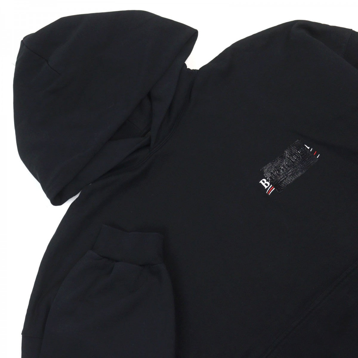 BALENCIAGA Hoodie 713677 cotton Black type GAFFER HOODIE 3