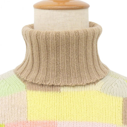 CHANEL knit 00A P16136 cashmere Beige multi 36