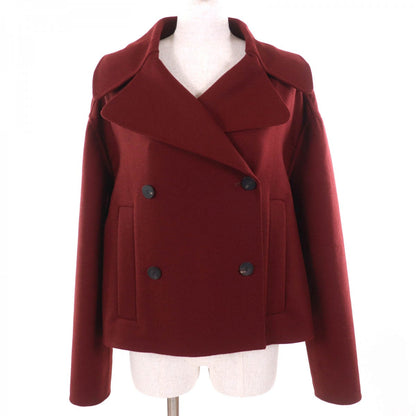 Christian Dior coat 940C08A1116 wool Bordeaux 40
