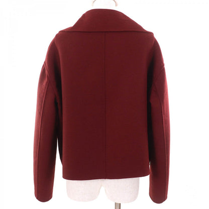 Christian Dior coat 940C08A1116 wool Bordeaux 40