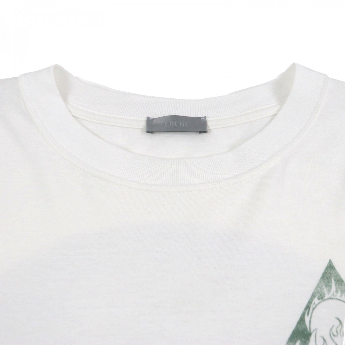 Dior HOMME Long-sleeved T-shirt 393J675A0817 cotton white Printed Sweat Shirt L
