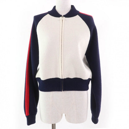 Christian Dior Jacket 144V50AM350 wool Navy white JA DIOR PARIS 44