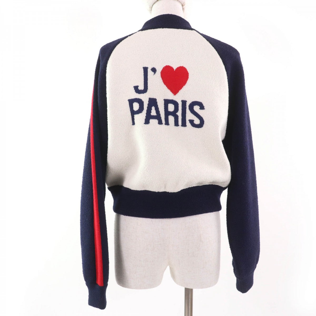 Christian Dior Jacket 144V50AM350 wool Navy white JA DIOR PARIS 44