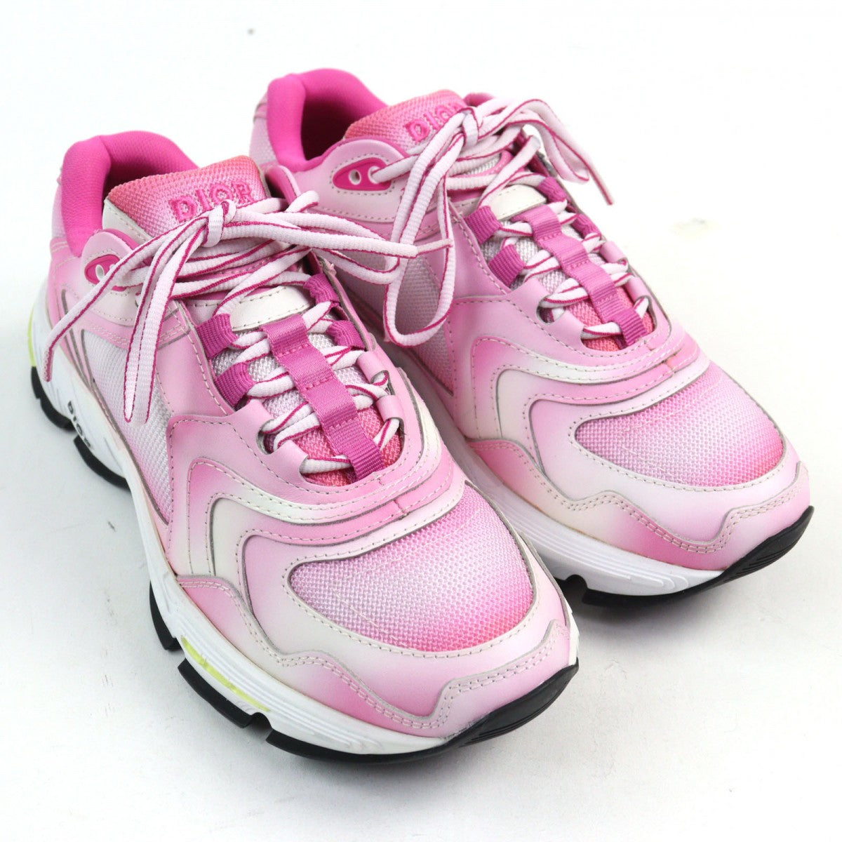Dior HOMME sneakers leather Pink type tie-dye Pattern E503 39