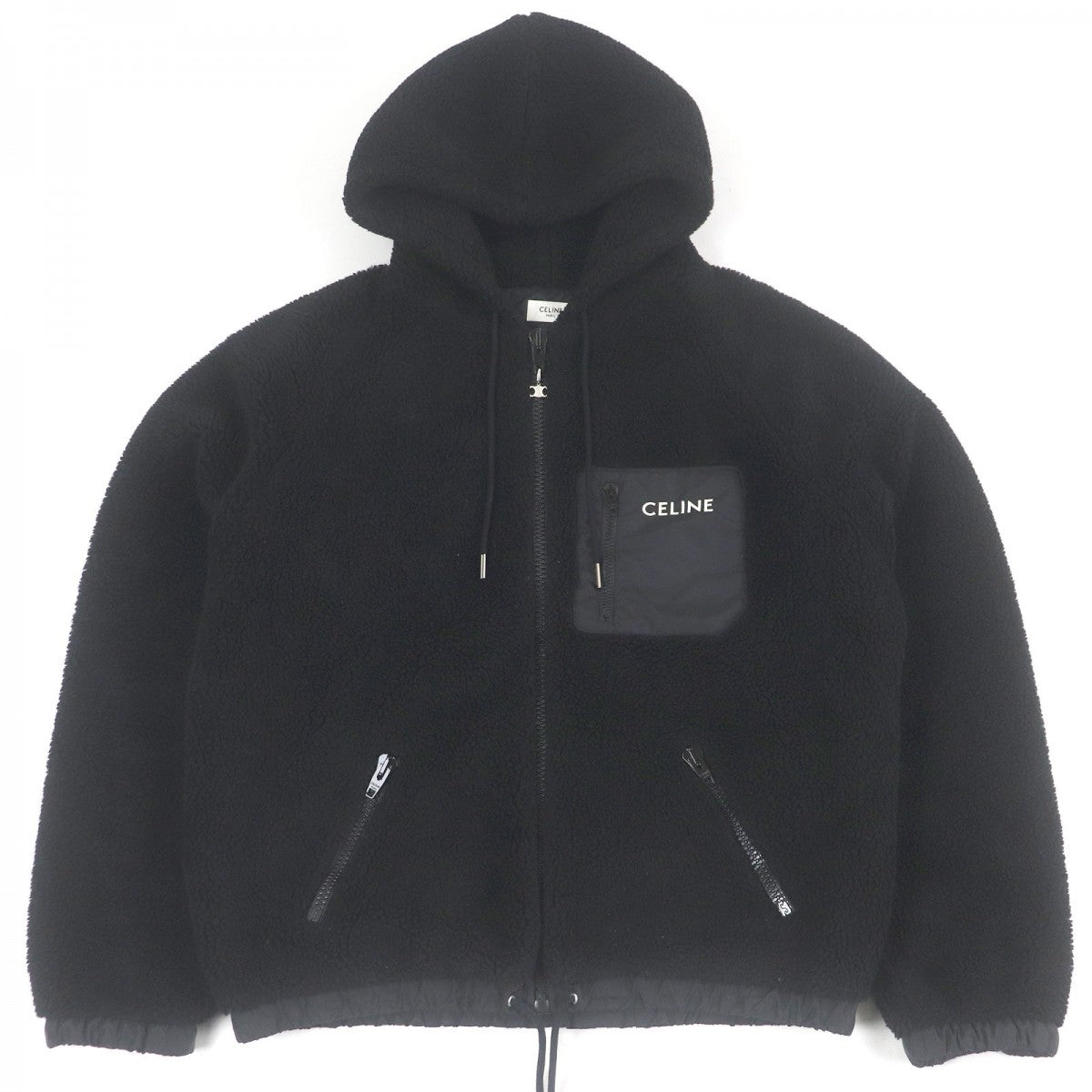 CELINE Jacket 2Y30H699M acrylic black XS