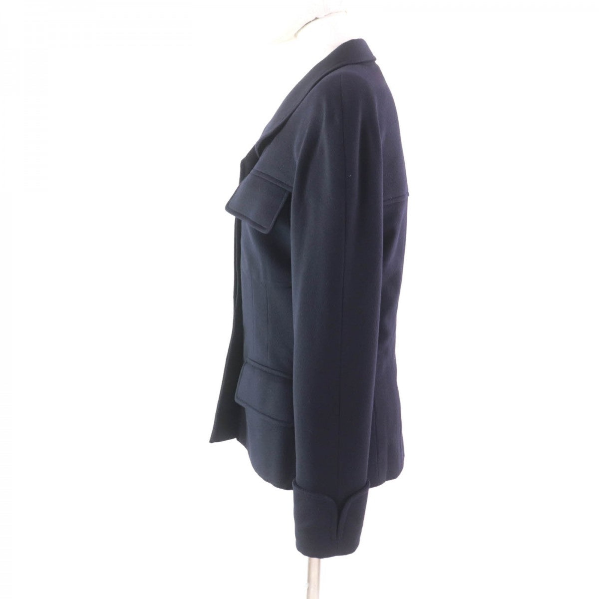 CHANEL Jacket 98A P12245 cashmere Dark navy 38