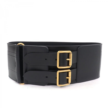Christian Dior belt leather black D-WAIST Maxi