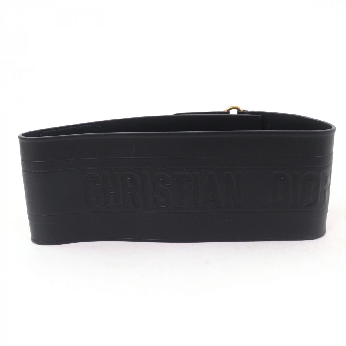 Christian Dior belt leather black D-WAIST Maxi