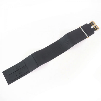 Christian Dior belt leather black D-WAIST Maxi