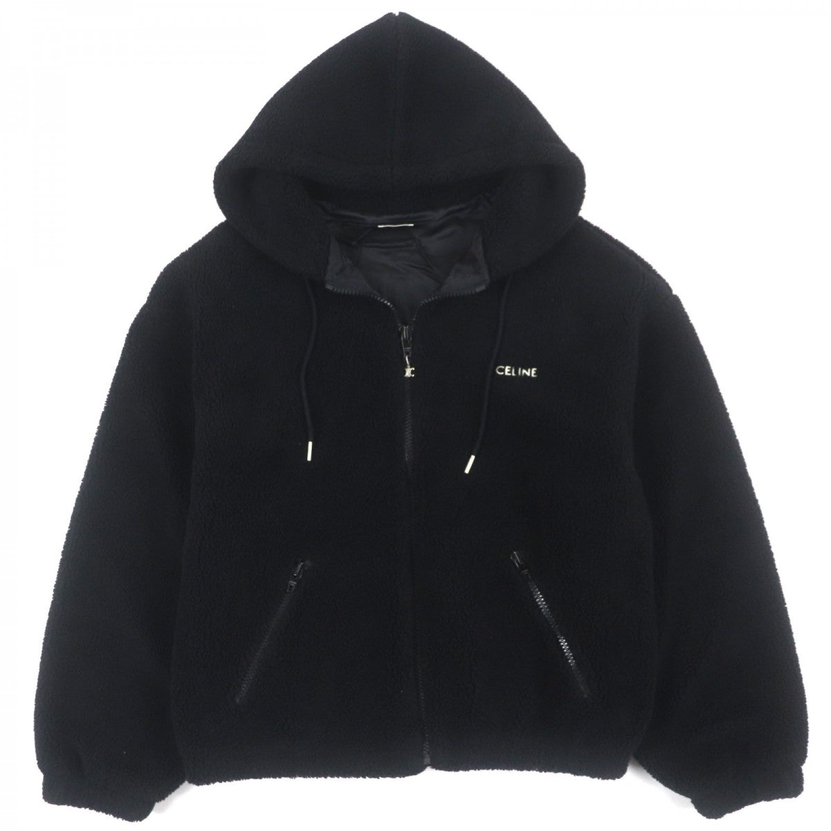 CELINE Jacket 2Y905699M acrylic black L