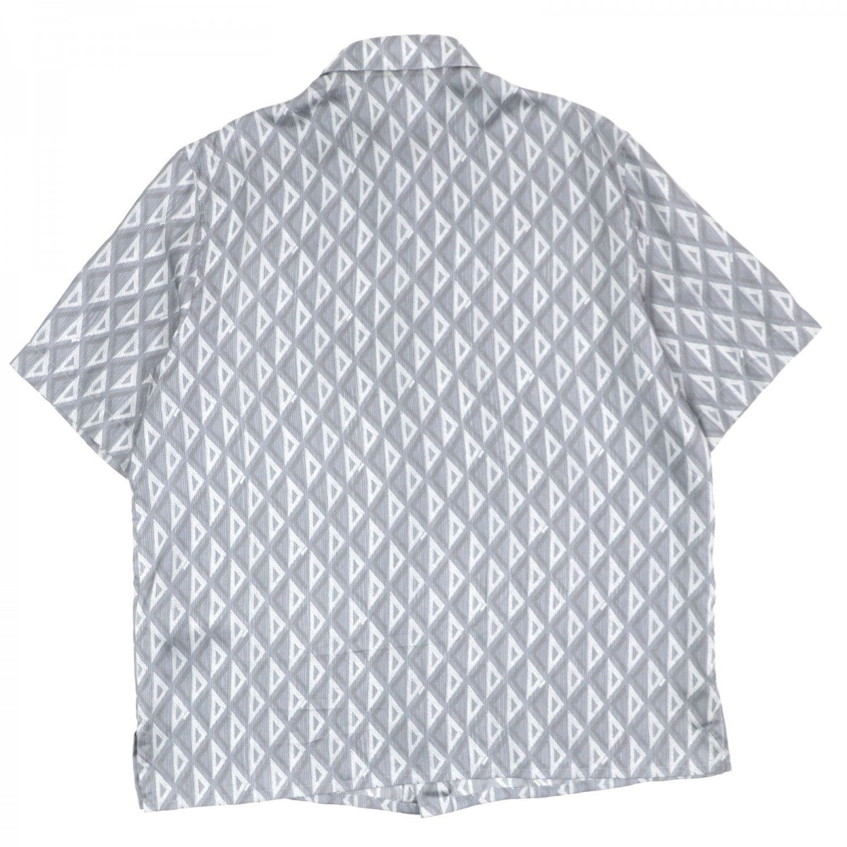 Dior Short sleeve shirt 19C545A5797 silk gray CD Diamond Twill Silk Shirt 41