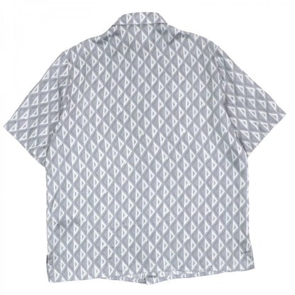 Dior Short sleeve shirt 19C545A5797 silk gray CD Diamond Twill Silk Shirt 41