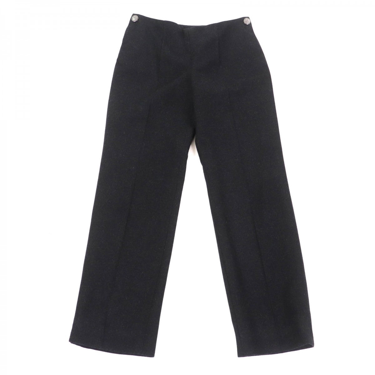 CHANEL Pants P59000 wool Charcoal gray 38