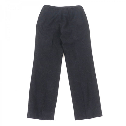 CHANEL Pants P59000 wool Charcoal gray 38