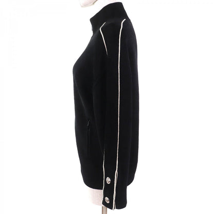 CHANEL Blouson P65657 cashmere Black White XS