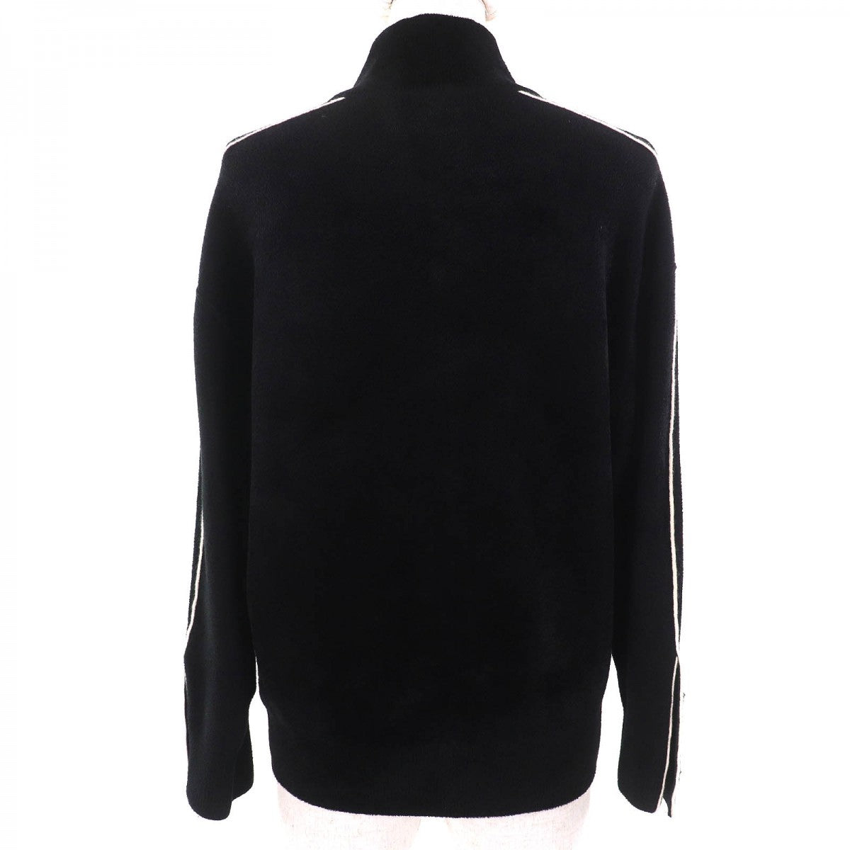 CHANEL Blouson P65657 cashmere Black White XS