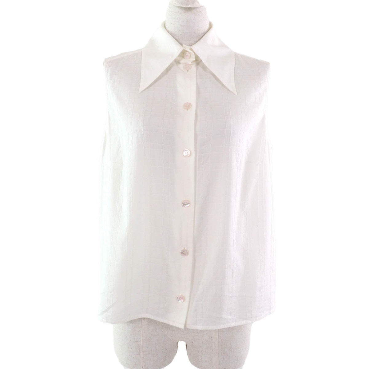 CHANEL blouse P78855 cotton white 38