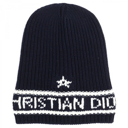 Christian Dior Knit cap 31NOE714IXGH wool Navy white