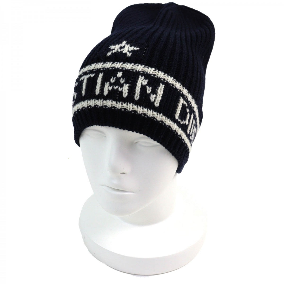 Christian Dior Knit cap 31NOE714IXGH wool Navy white