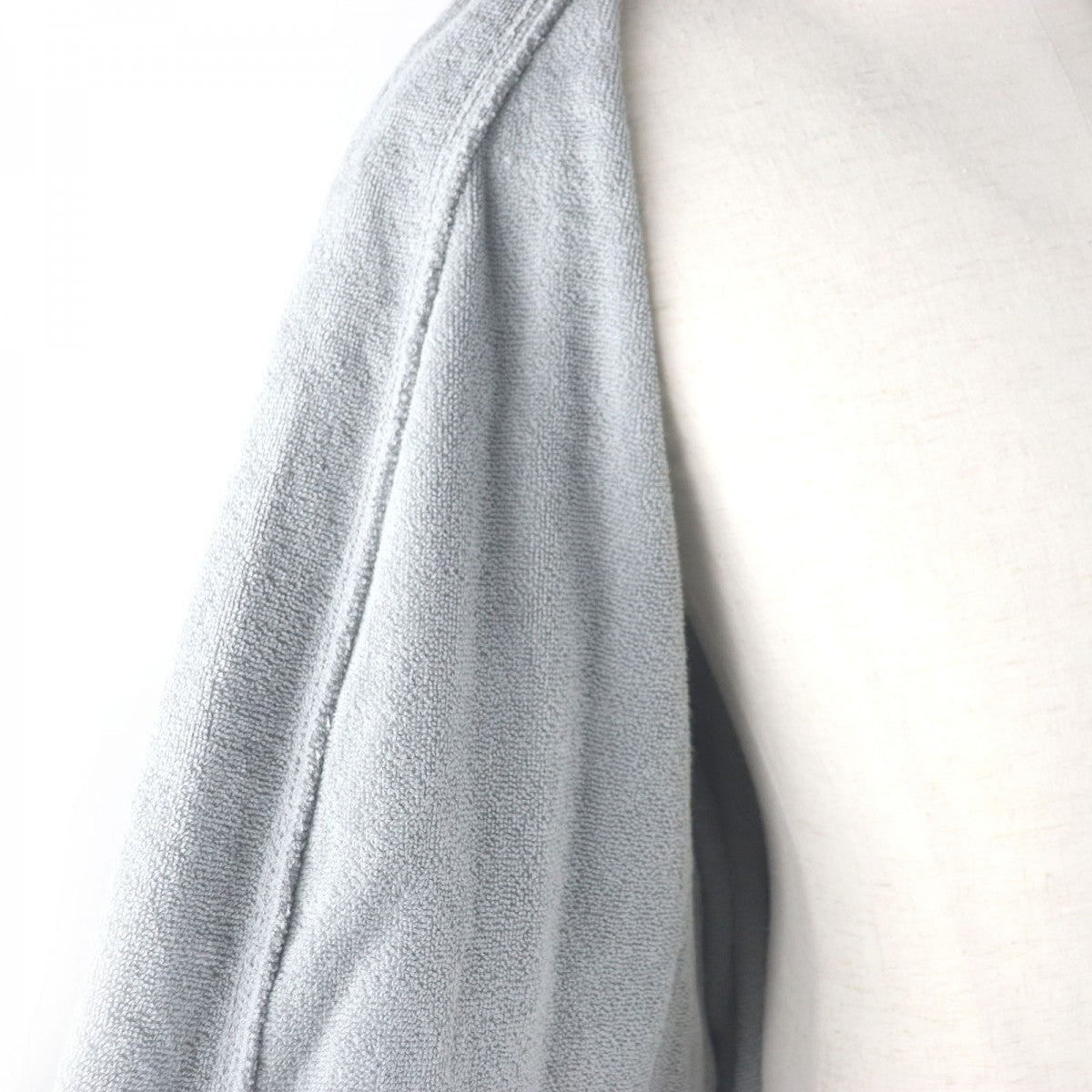 BALENCIAGA Bathrobe cotton gray ONE SIZE