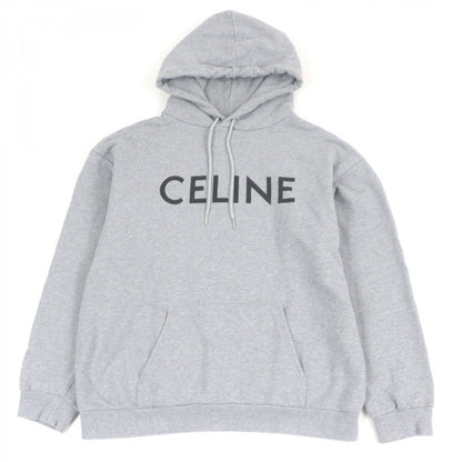 CELINE Hoodie 2Y321670Q cotton gray loose hoodie XL