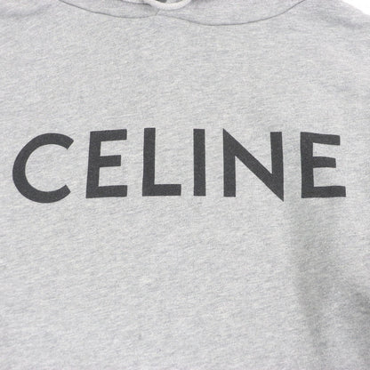 CELINE Hoodie 2Y321670Q cotton gray loose hoodie XL