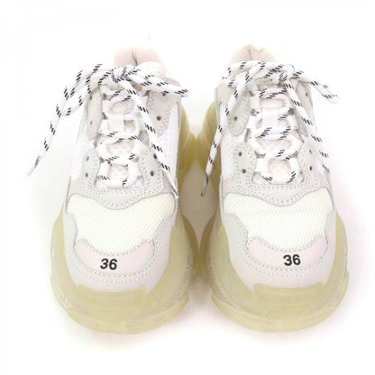 BALENCIAGA sneakers 544351 leather White type Triple S 36