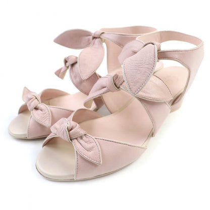 CHANEL Sandals G35297 leather pink 35.5