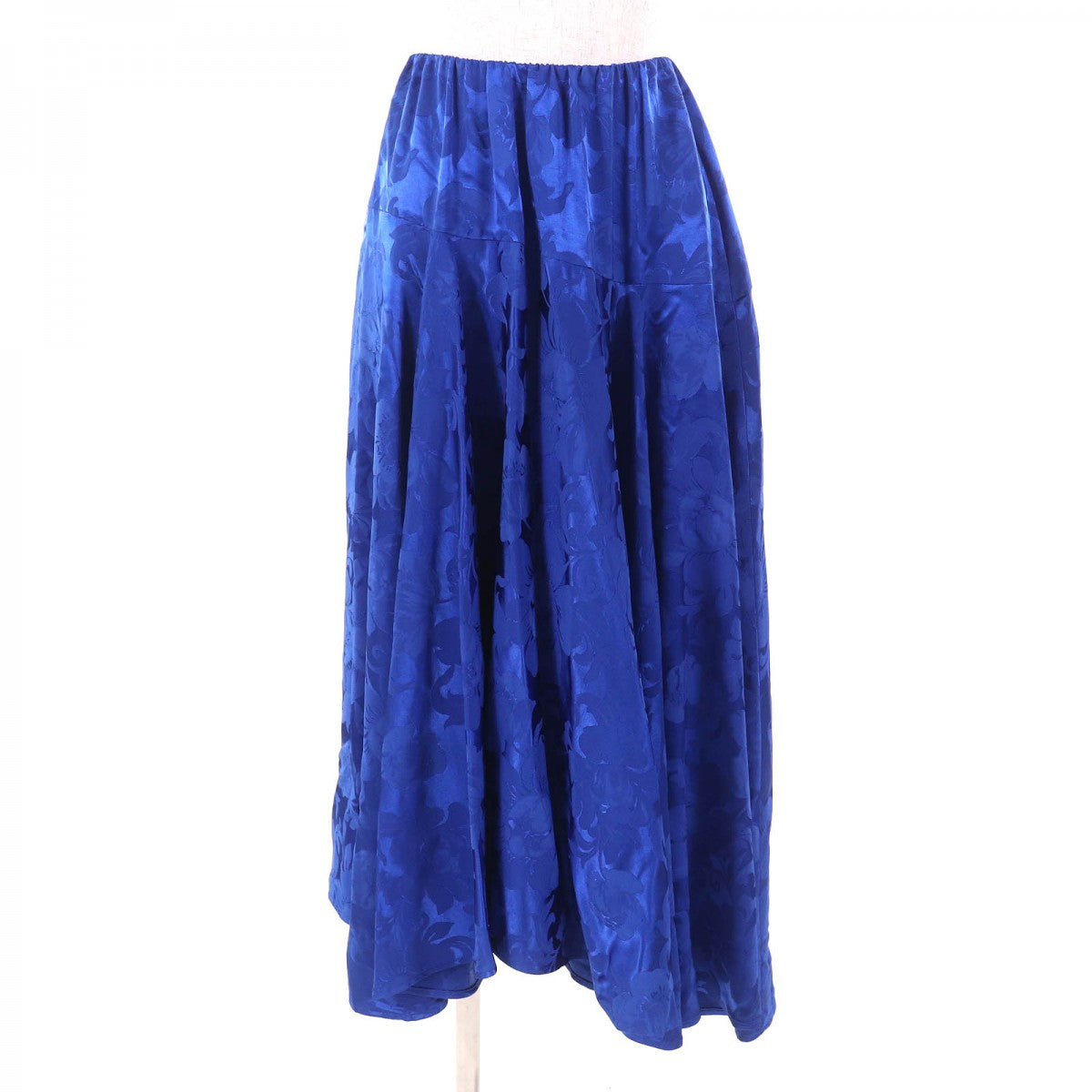 BALENCIAGA flare skirt 625534 Rayon blue 36