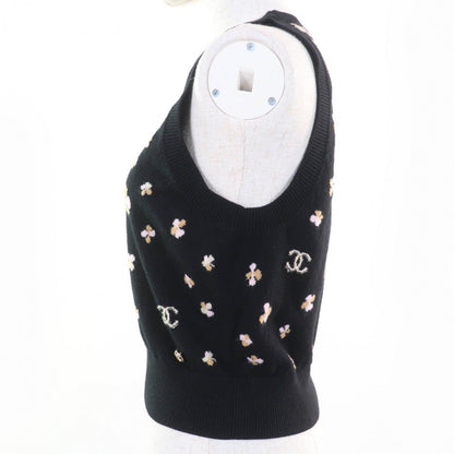 CHANEL Vest P76928K11094 cashmere black 36