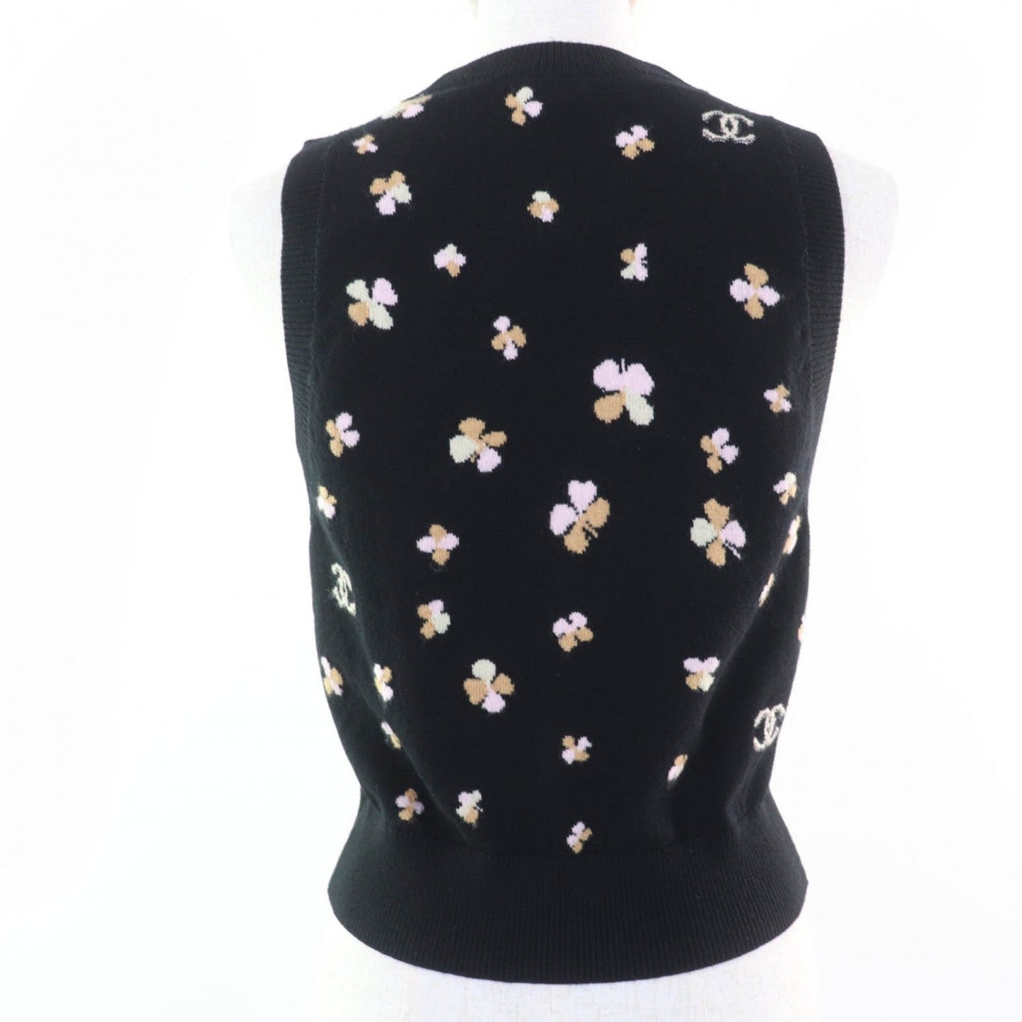 CHANEL Vest P76928K11094 cashmere black 36