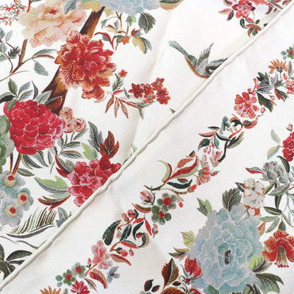 Christian Dior scarf 25JAH090ZKDO silk Beige multicolor Dior Jardin d'Hiver 90 Square Scarf