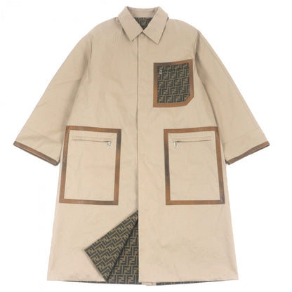 FENDI trench coat FF0741 cotton beige 50