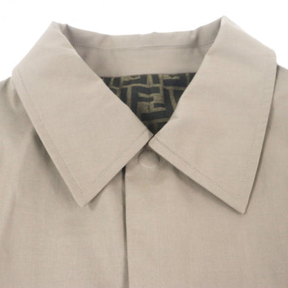 FENDI trench coat FF0741 cotton beige 50