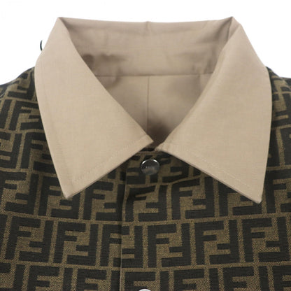 FENDI trench coat FF0741 cotton beige 50