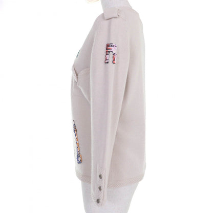 CHANEL cardigan 06Ã¯Â¼Â£ P27653V20072 cashmere beige 40