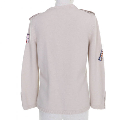 CHANEL cardigan 06Ã¯Â¼Â£ P27653V20072 cashmere beige 40