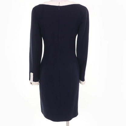 CHANEL one piece cotton Navy 36